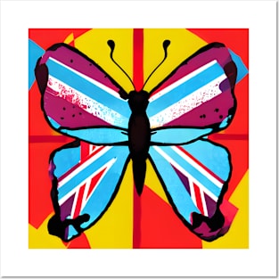 Union Jack Butterfly Posters and Art